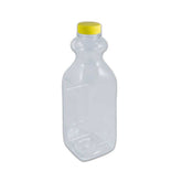Clear Plastic Juice Bottle 1000ML Square Lid